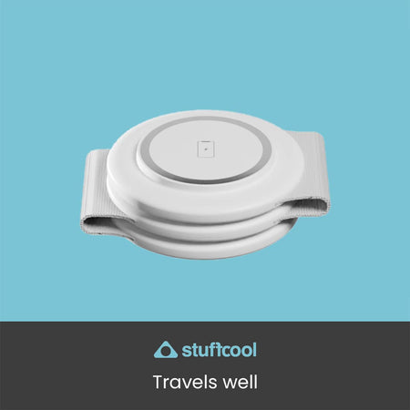 Stuffcool Stack 3 in 1 Foldable Magnetic Wireless Charging Station with 18W QC.30 Wall Adapter Included (STACKWHT) The Digital Hub