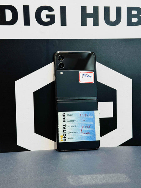Samsung Zflip 3 8Gb | 128Gb Black - Product Id - 19684 - Pre-Owned - The Digital Hub