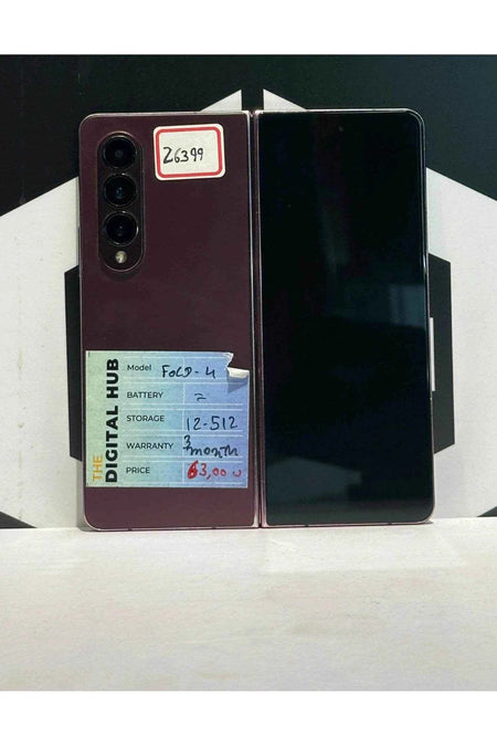 Samsung Z Fold 4 12Gb | 512Gb Burgundy - Product Id - 26399 - Pre-Owned - The Digital Hub