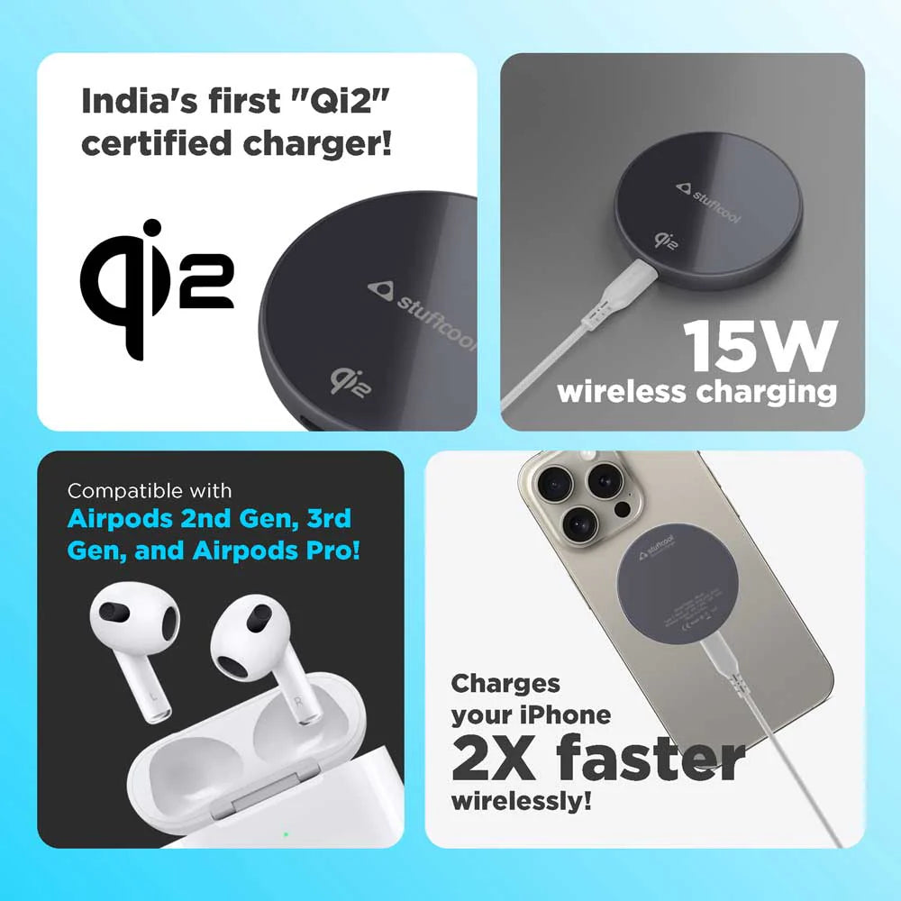 Revel Magnetic Wireless Charger with Qi2 Certification (Not powerbank) The Digital Hub