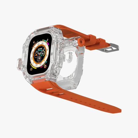 Luxury Richard Transparent Case - Orange - The Digital Hub