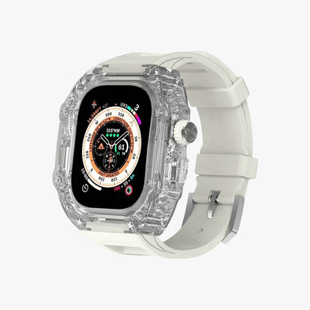 Luxury Richard Transparent Case - White - The Digital Hub