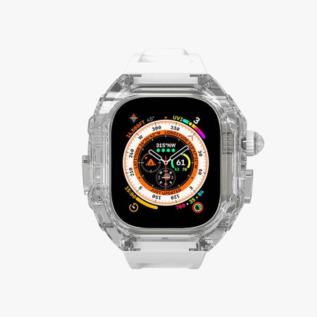 Luxury Richard Transparent Case - White - The Digital Hub