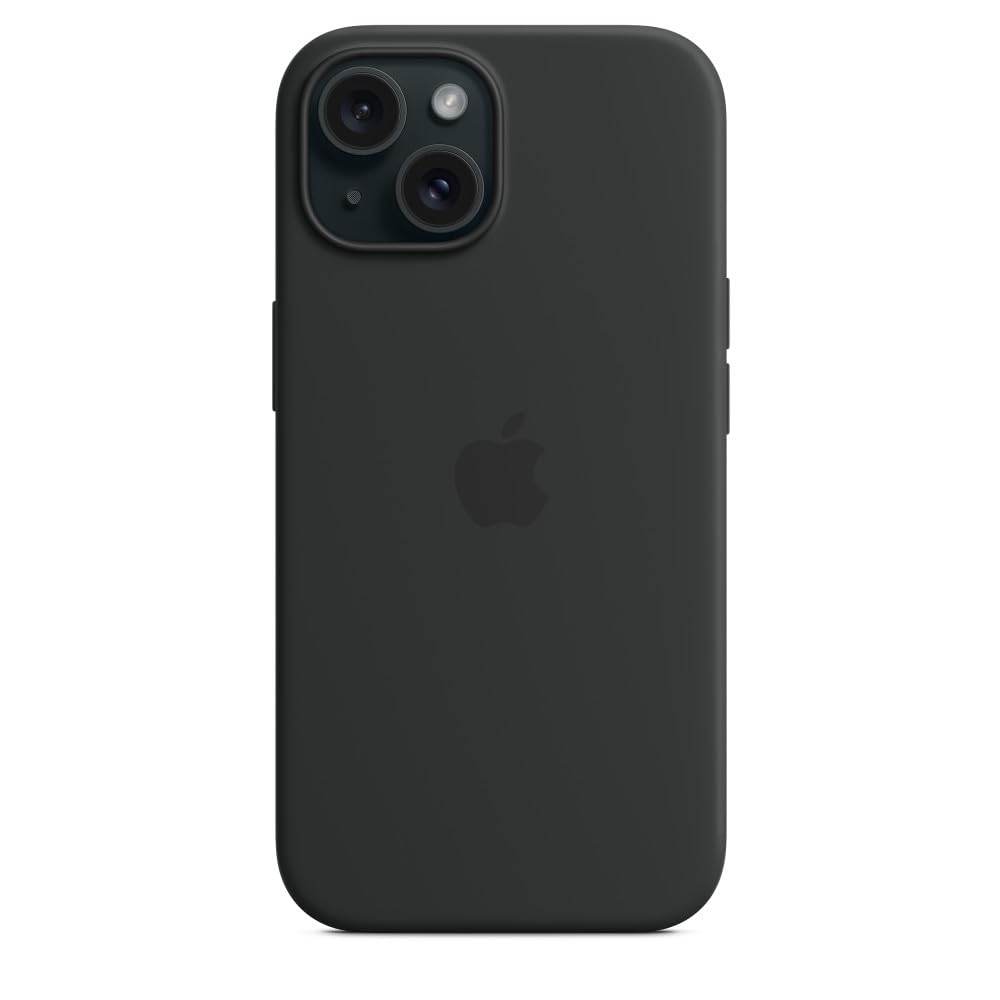 Apple iPhone 15 Silicone Case with MagSafe - Black - The Digital Hub
