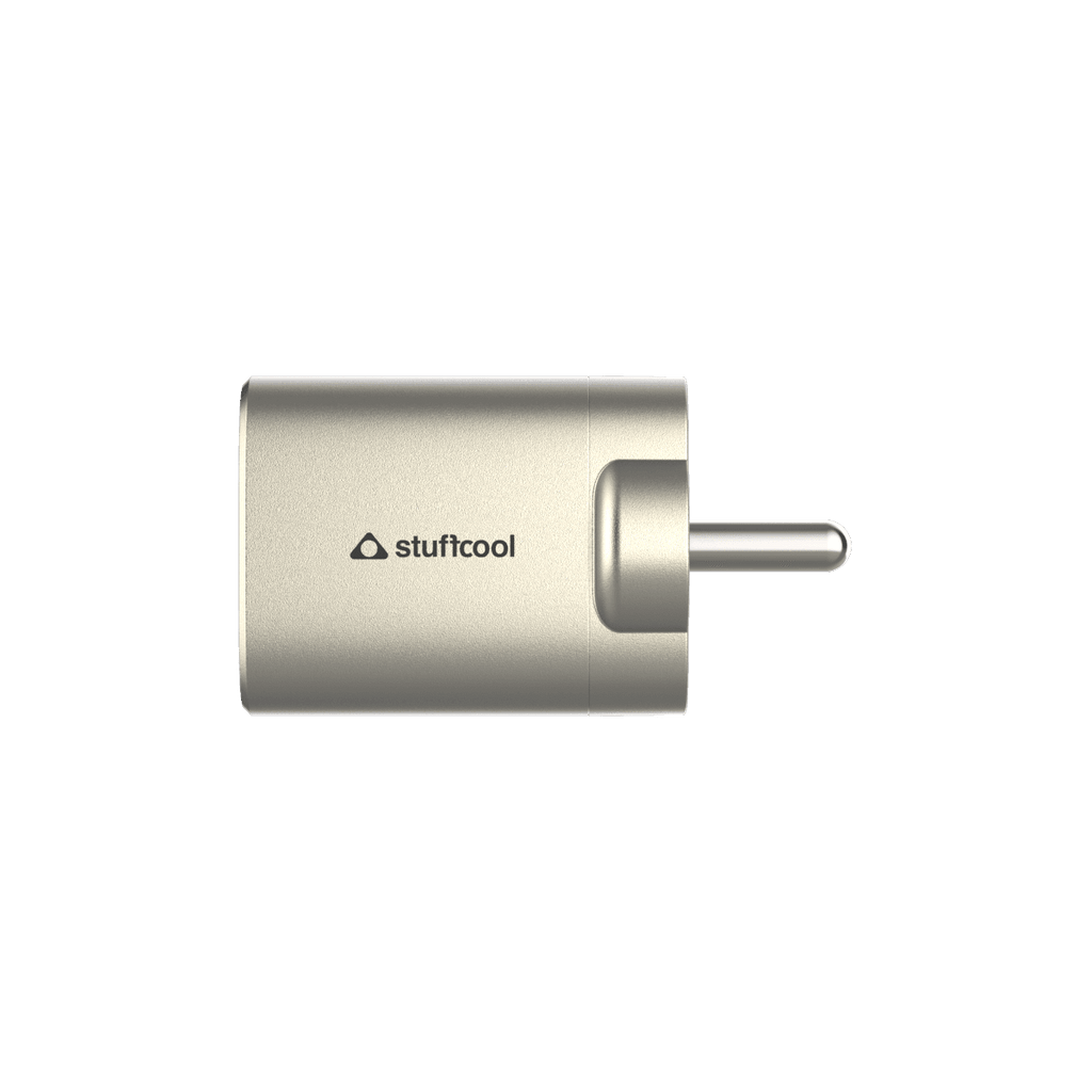 Stuffcool Novus 33W Gan Charger With Titanium Finish - The Digital Hub