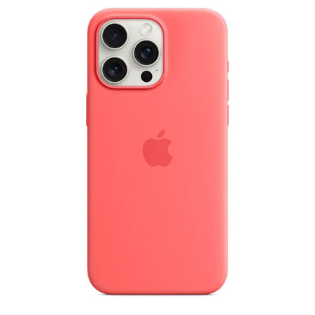 Apple iPhone 15 Pro Max Silicone Case With Magsafe - Guava - The Digital Hub