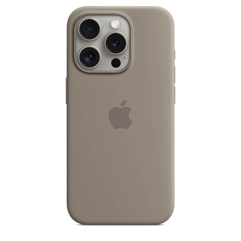 Apple iPhone 15 Pro Silicone Case with MagSafe - Clay - The Digital Hub