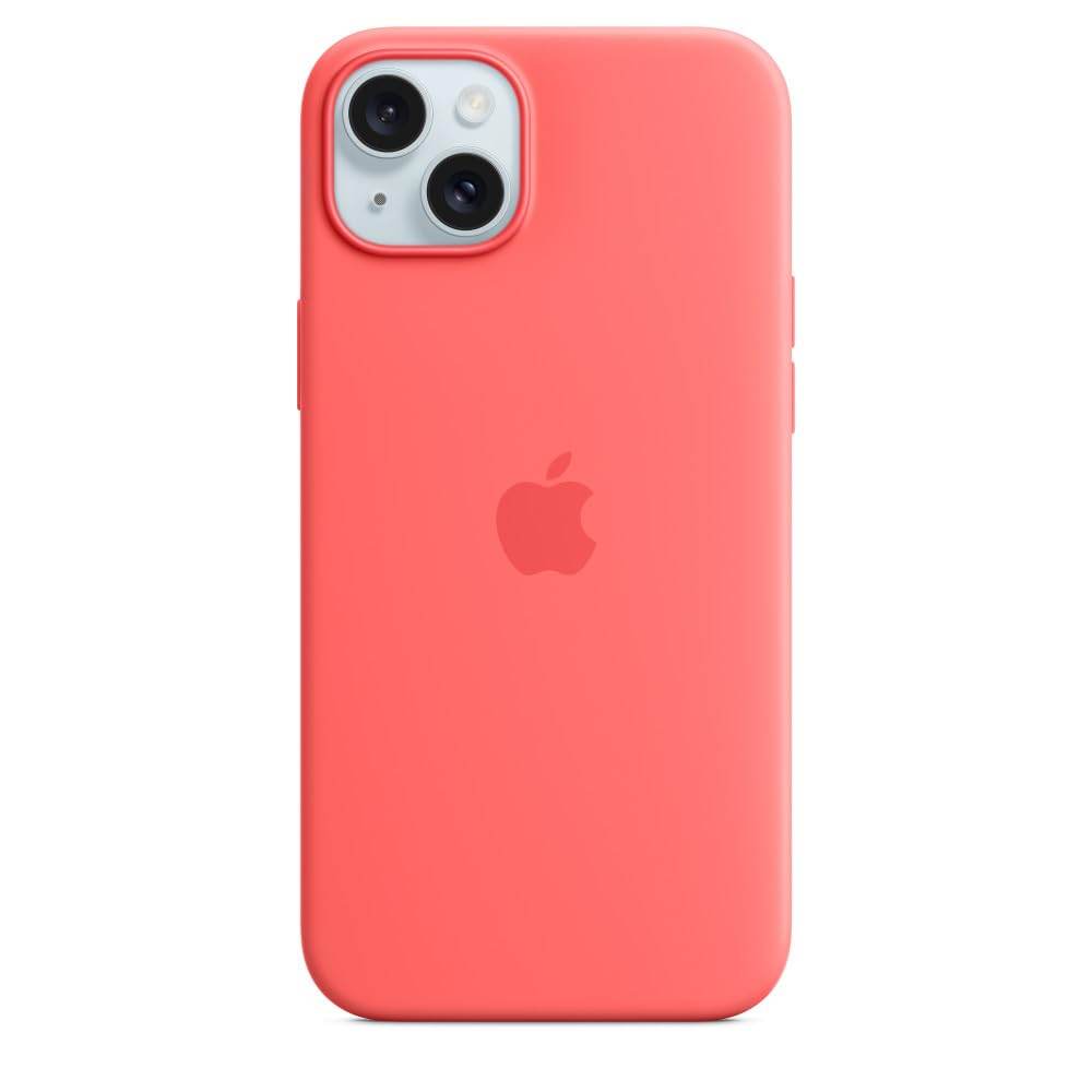 Apple iPhone 15 Plus Silicone Case With Magsafe - Guava - The Digital Hub