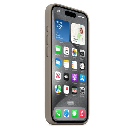 Apple iPhone 15 Pro Silicone Case With Magsafe - Clay - The Digital Hub