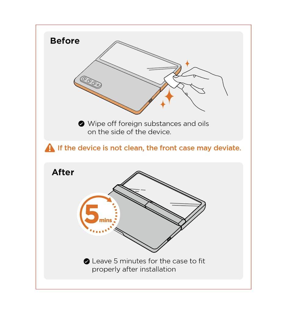 Spigen Ultra Hybrid Pro Back Cover Case Compatible with Samsung Galaxy Z Fold 6 (TPU + Poly Carbonate|Zero One),Clear - The Digital Hub