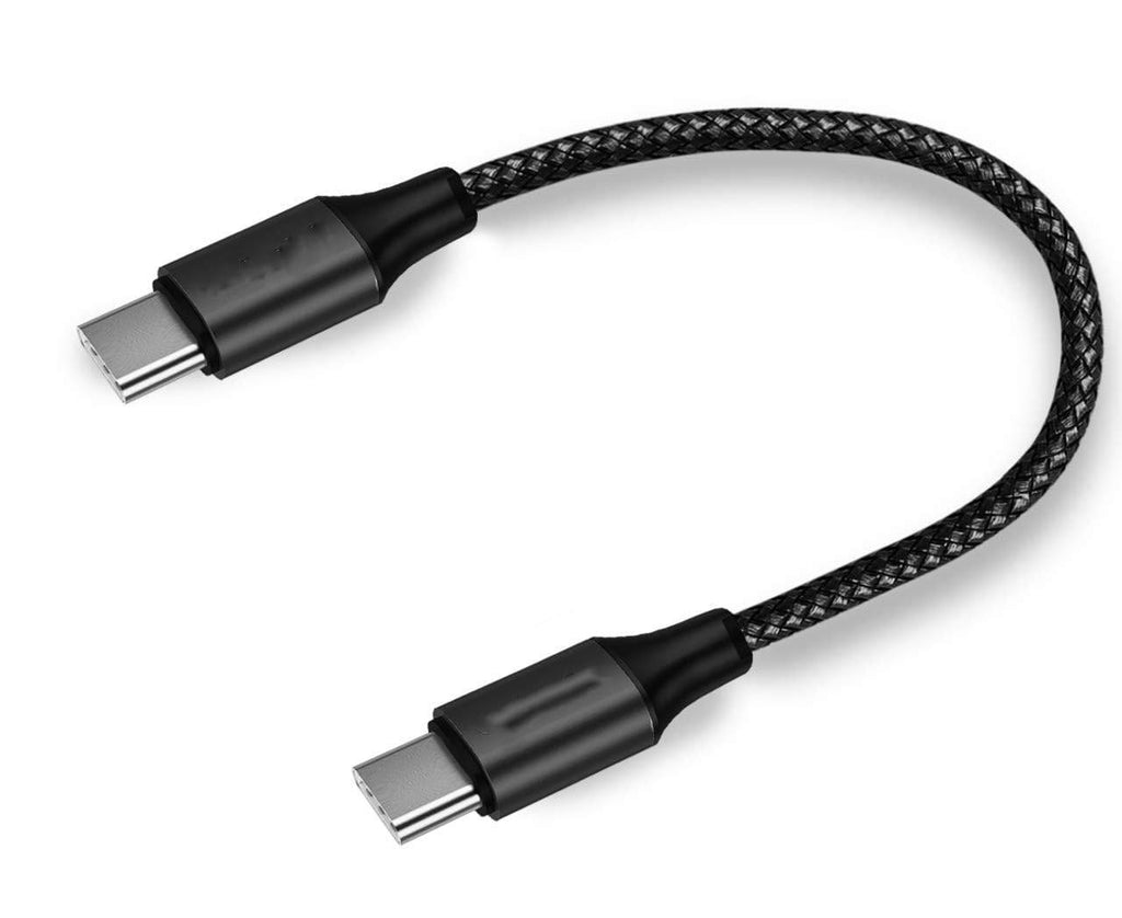 JTP-27 Type C to Type C Short Fast Charging 65W Cable Compatible with Samsung Galaxy Z Fold3 5G, Z Flip3 5G, S22 5G, S22 Ultra, S21, S20, S20FE, A52, A73, A53 - The Digital Hub