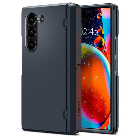Spigen Tough Armor Pro P Back Cover Case Compatible with Samsung Galaxy Z Fold 6 (TPU + Poly Carbonate | Metal Slate) - The Digital Hub