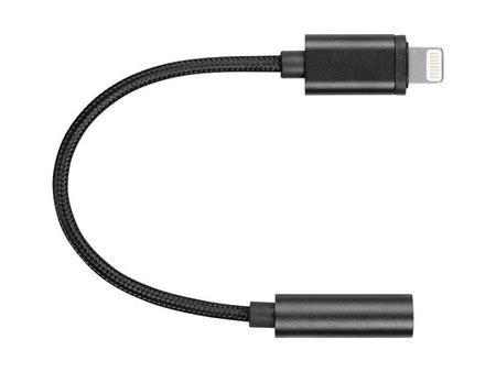 Jtp Lightning To 3.5Mm Audio Adapter.Black, Nylon 3.5 Mm Aux Adapter Lightning Headphone For iPhone 7 8 Plus X Audio Jack Cable. - The Digital Hub