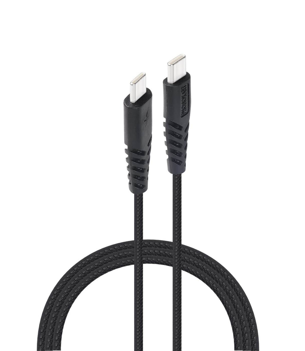 Phonokart USB Type C Cable 1.5 m PKSWIFTCC15-BLK (Compatible with Mobile, Black, One Cable) - The Digital Hub