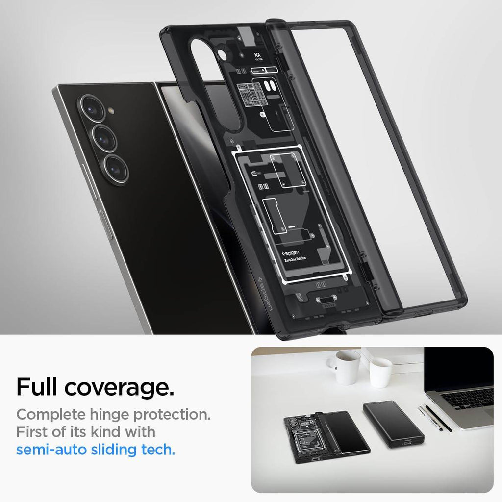 Spigen Ultra Hybrid Pro Back Cover Case Compatible with Samsung Galaxy Z Fold 6 (TPU + Poly Carbonate|Zero One),Clear - The Digital Hub