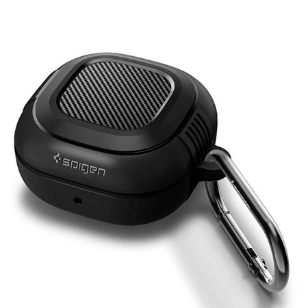 Spigen Rugged Armor Cover Case Designed For Samsung Galaxy Buds 2Pro (2022) | Galaxy Buds 2 (2021) | Galaxy Buds Pro (2021) | Galaxy Buds Live (2020) - Matte Black - The Digital Hub