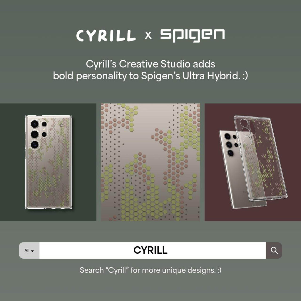 Spigen Ultra Hybrid Back Cover Case Compatible with Galaxy S24 Ultra (TPU + Poly Carbonate | Digital Camo) - The Digital Hub