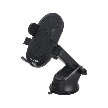 Phonokart Car Mount Holder For Mobile Phones, 360 Degree Rotation, Black - The Digital Hub