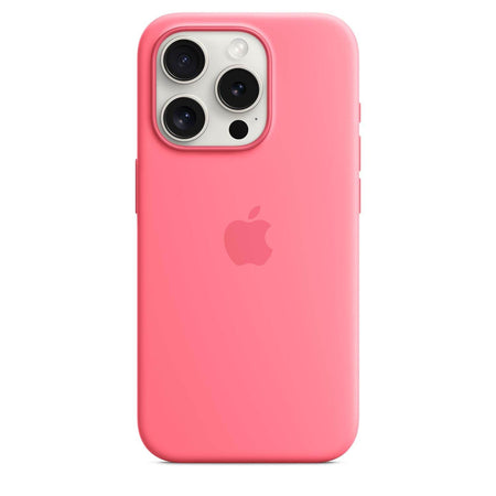 Apple iPhone 15 Pro Silicone Case With Magsafe - Pink - The Digital Hub