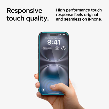 Spigen Ez Fit Privacy Tempered Glass Screen Protector Guard For iPhone 16 / iPhone 15 (2 Pack) - The Digital Hub