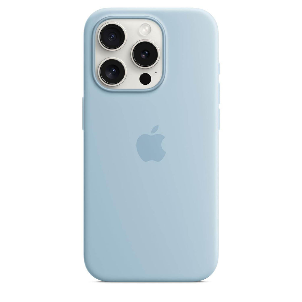 Apple iPhone 15 Pro Silicone Case with MagSafe - Light Blue - The Digital Hub