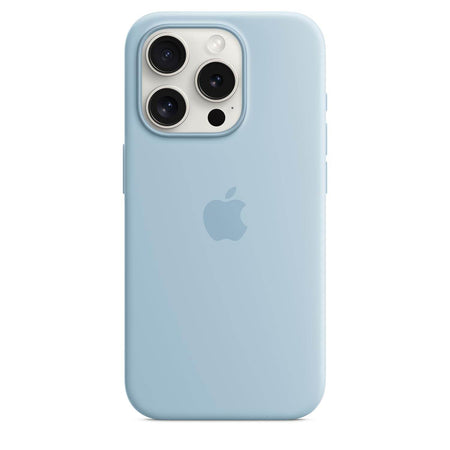 Apple iPhone 15 Pro Silicone Case With Magsafe - Light Blue - The Digital Hub