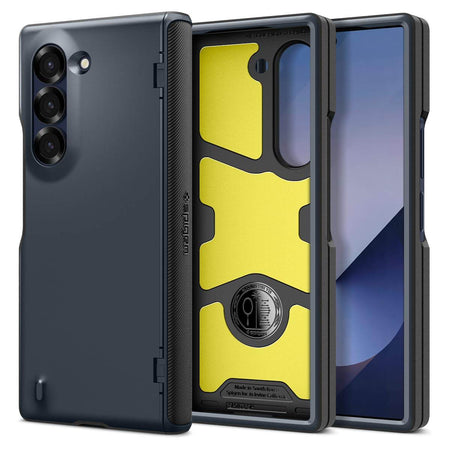 Spigen Slim Armor Pro Back Cover Case Compatible with Samsung Galaxy Z Fold 6 (TPU + Poly Carbonate | Metal Slate) - The Digital Hub