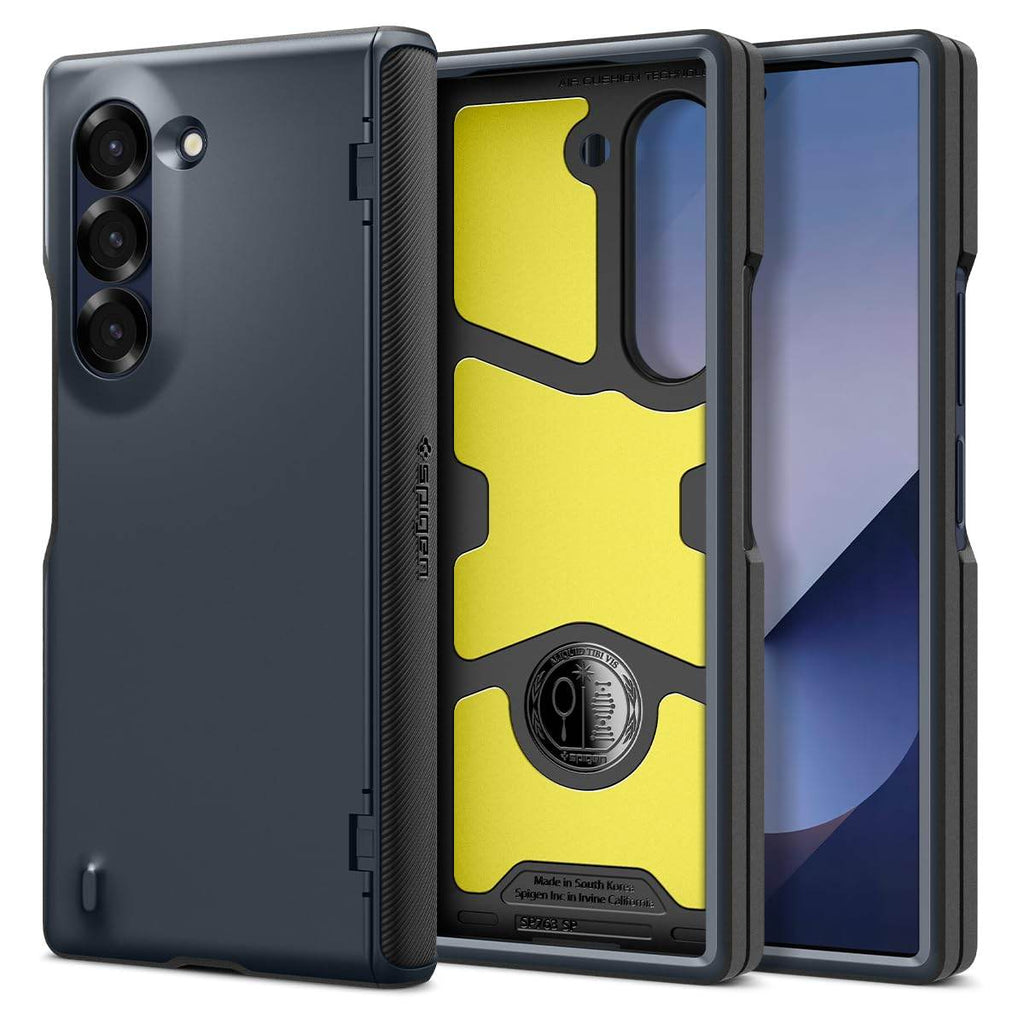 Spigen Slim Armor Pro Back Cover Case Compatible with Samsung Galaxy Z Fold 6 (TPU + Poly Carbonate | Metal Slate) - The Digital Hub
