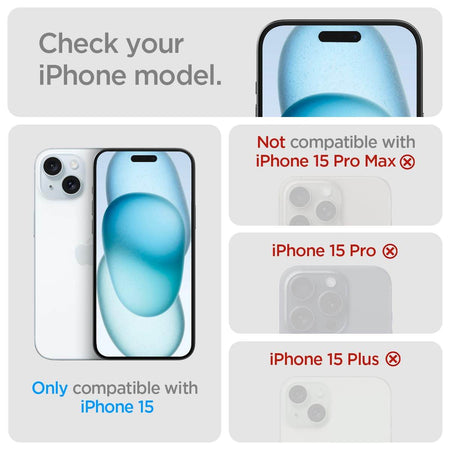Spigen Alignmaster Full Coverage Tempered Glass Screen Protector Guard For iPhone 15 (2 Pack) For Smartphone - The Digital Hub
