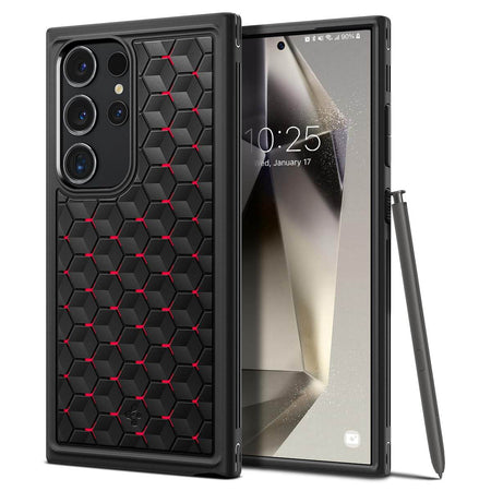 Spigen Cryo Armor Back Cover Case Compatible with Galaxy S24 Ultra (TPU + Poly Carbonate | Cryo Red) - The Digital Hub