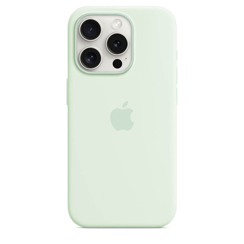 Apple iPhone 15 Pro Silicone Case with MagSafe - Soft Mint - The Digital Hub