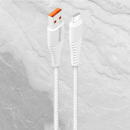 Phonokart Type C 60W Hypercharge Cable, 6A Fast Charging Cable With Up To 480 Mbps High-Speed Data Transfer & Sync Cord Compatible With All Smartphones And Devices (Compatible With Usb, Type C, White) - The Digital Hub