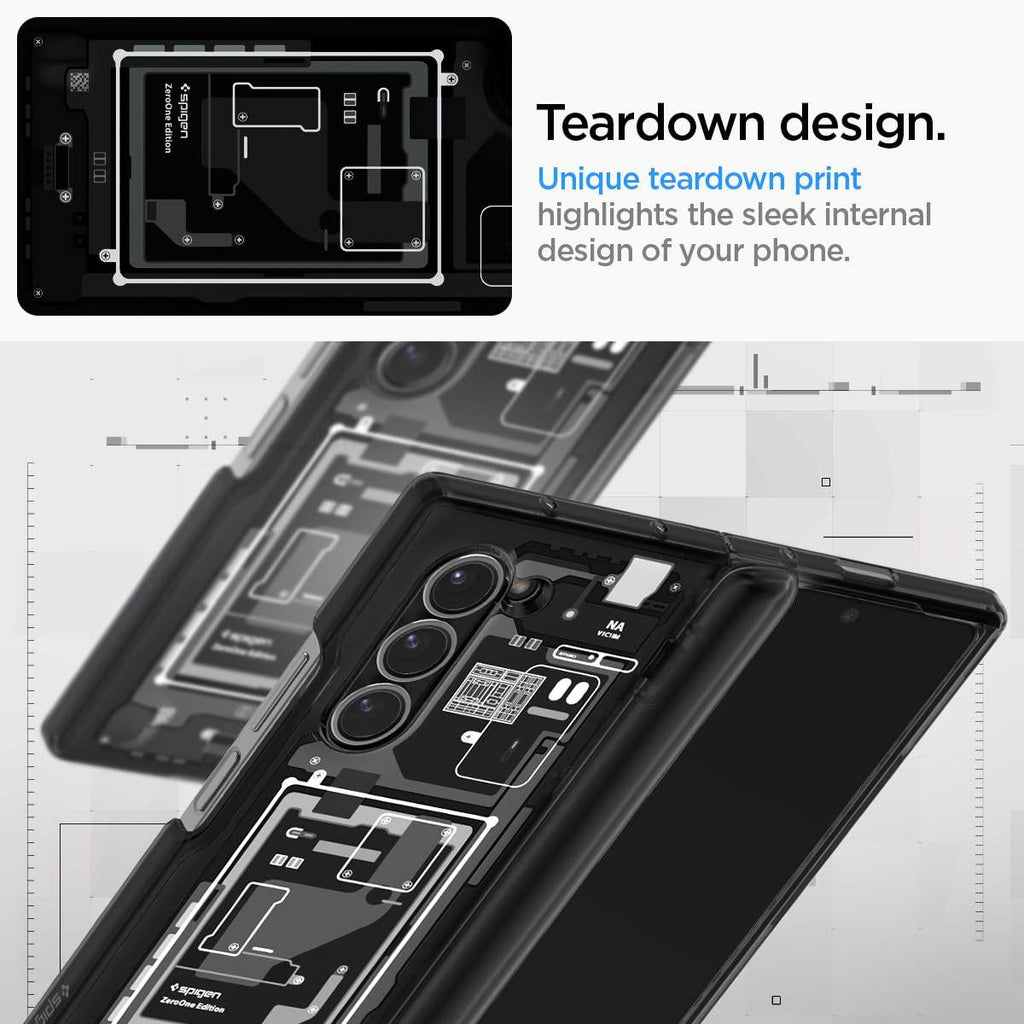 Spigen Ultra Hybrid Pro Back Cover Case Compatible with Samsung Galaxy Z Fold 6 (TPU + Poly Carbonate|Zero One),Clear - The Digital Hub