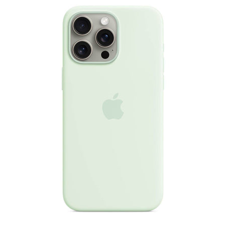 Apple iPhone 15 Pro Max Silicone Case With Magsafe - Soft Mint - The Digital Hub