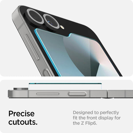 Spigen Ez Fit Tempered Glass Screen Protector Guard For Samsung Galaxy Z Flip 6 Smartphone (2 Pack) - The Digital Hub