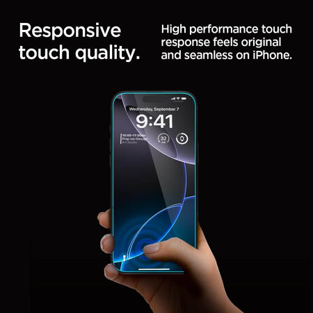 Spigen Ez Fit Privacy Tempered Glass Screen Protector Guard For iPhone 16 Pro Max - 2 Pack - The Digital Hub