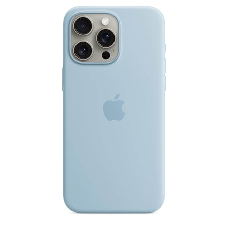 Apple iPhone 15 Pro Max Silicone Case With Magsafe - Light Blue - The Digital Hub