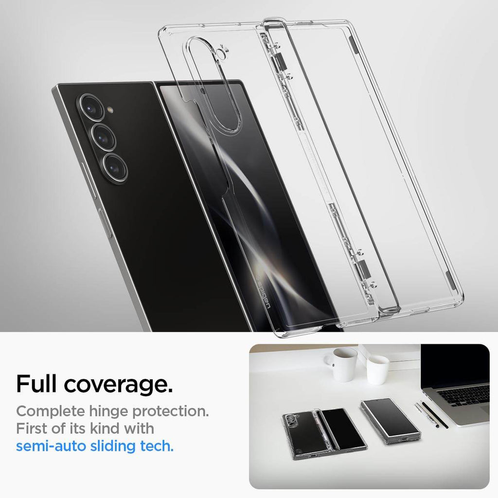 Spigen Ultra Hybrid Pro Back Cover Case Compatible with Galaxy Z Fold 6 (TPU + Poly Carbonate | Crystal Clear) - The Digital Hub