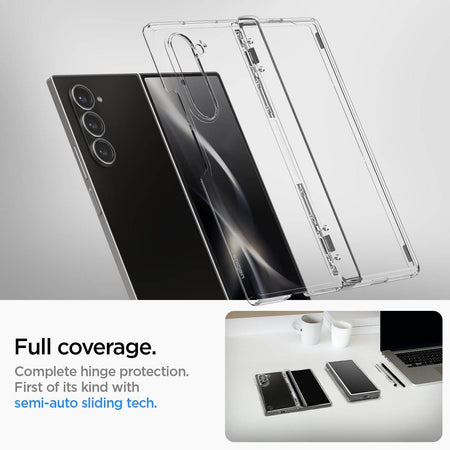 Spigen Ultra Hybrid Pro Back Cover Case Compatible with Galaxy Z Fold 6 (TPU + Poly Carbonate | Crystal Clear) - The Digital Hub