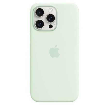 Apple iPhone 15 Pro Max Silicone Case With Magsafe - Soft Mint - The Digital Hub