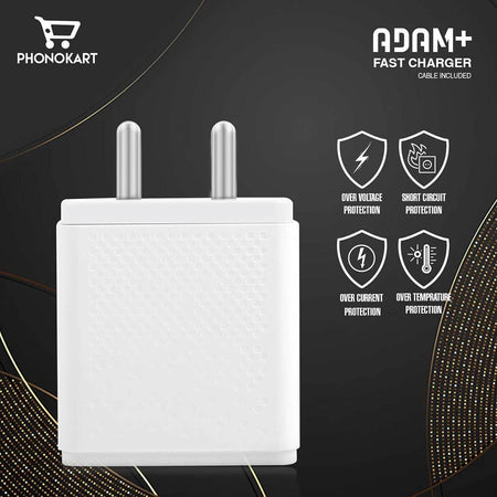Phonokart Adam Plus Charger With Type C White - The Digital Hub