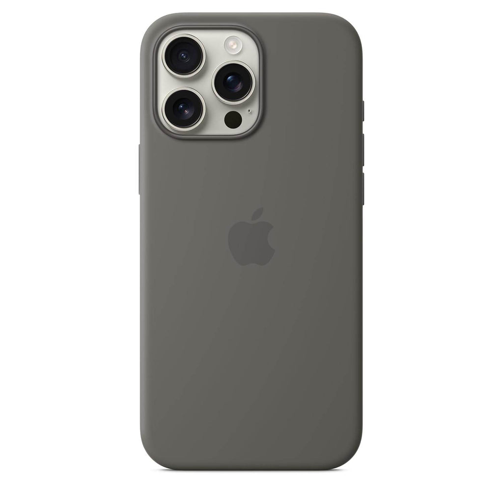 Apple iPhone 16 Pro Max Silicone Case with MagSafe - Stone Grey - The Digital Hub