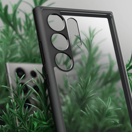 Spigen Ultra Hybrid Back Cover Case Compatible with Galaxy S24 Ultra (TPU + Poly Carbonate | Frost Black) - The Digital Hub