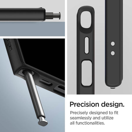 Spigen Ultra Hybrid Back Cover Case Compatible with Galaxy S24 Ultra (TPU + Poly Carbonate | Frost Black) - The Digital Hub