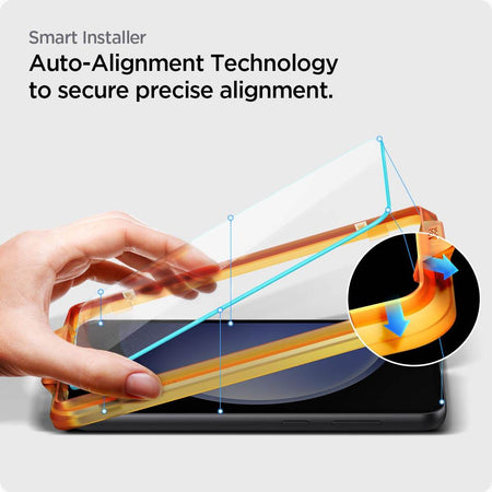 Spigen Alignmaster Tempered Glass Screen Protector Guard For Galaxy S23 Fe - 2 Pack For Smartphone - The Digital Hub