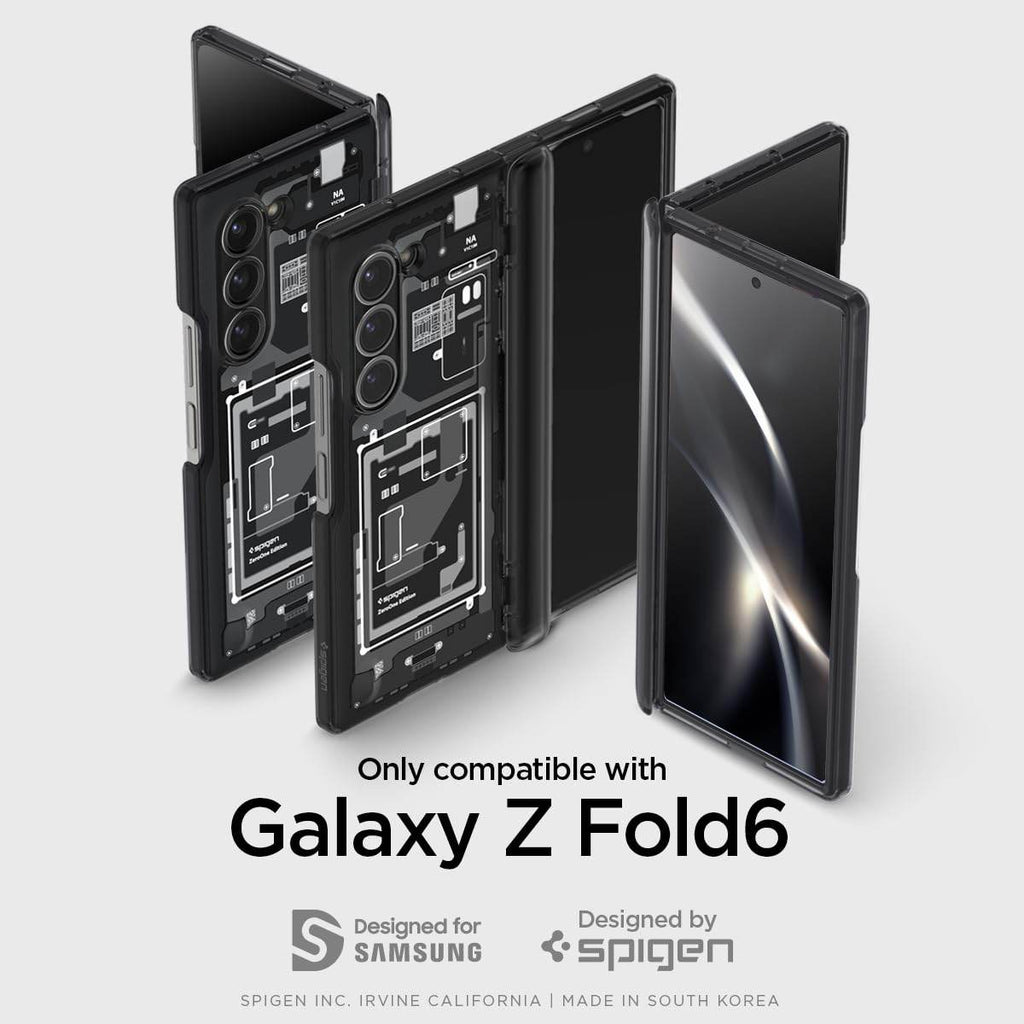 Spigen Ultra Hybrid Pro Back Cover Case Compatible with Samsung Galaxy Z Fold 6 (TPU + Poly Carbonate|Zero One),Clear - The Digital Hub
