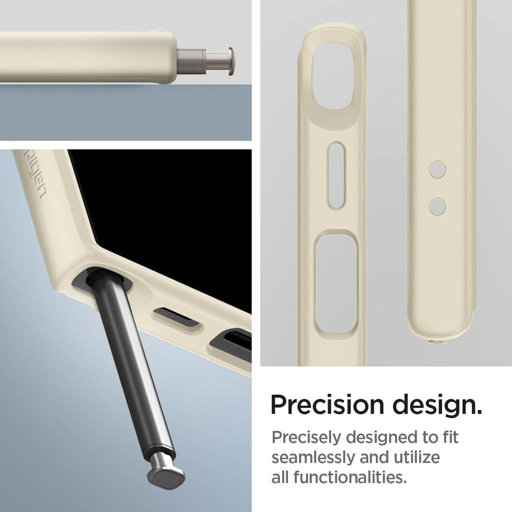 Spigen Ultra Hybrid Back Cover Case Compatible with Galaxy S24 Ultra (TPU + Poly Carbonate | Mute Beige) - The Digital Hub