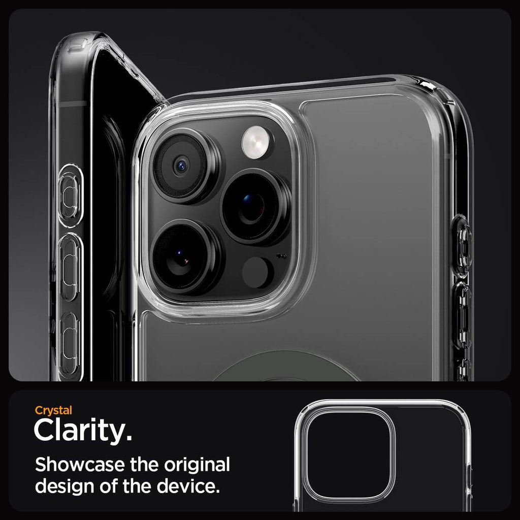 Spigen Ultra Hybrid Magfit Back Cover Case Compatible with iPhone 16 Pro Max (TPU + Poly Carbonate | Graphite) - The Digital Hub