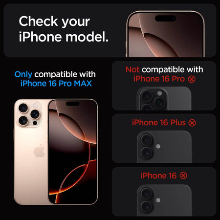 Spigen Ez Fit Tempered Glass Screen Protector Guard For iPhone 16 Pro Max - 2 Pack - The Digital Hub
