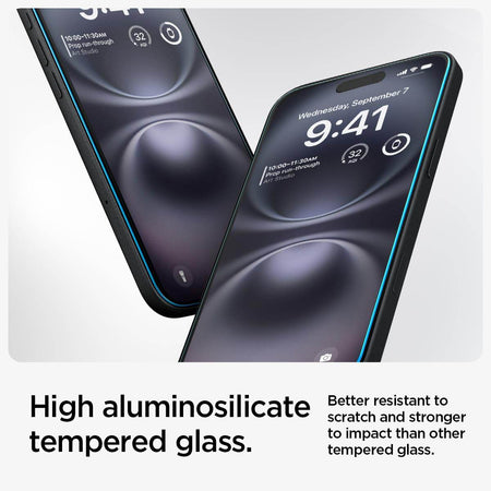 Spigen Ez Fit Tempered Glass Screen Protector Guard For iPhone 16 / iPhone 15 (2 Pack) - The Digital Hub